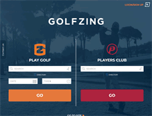 Tablet Screenshot of golfzing.com